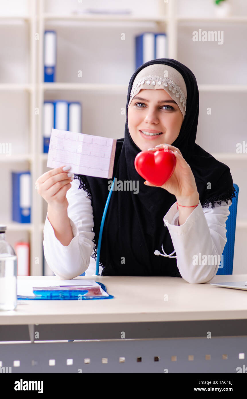 Young doctor in hijab working in the clinic Stock Photo Alamy