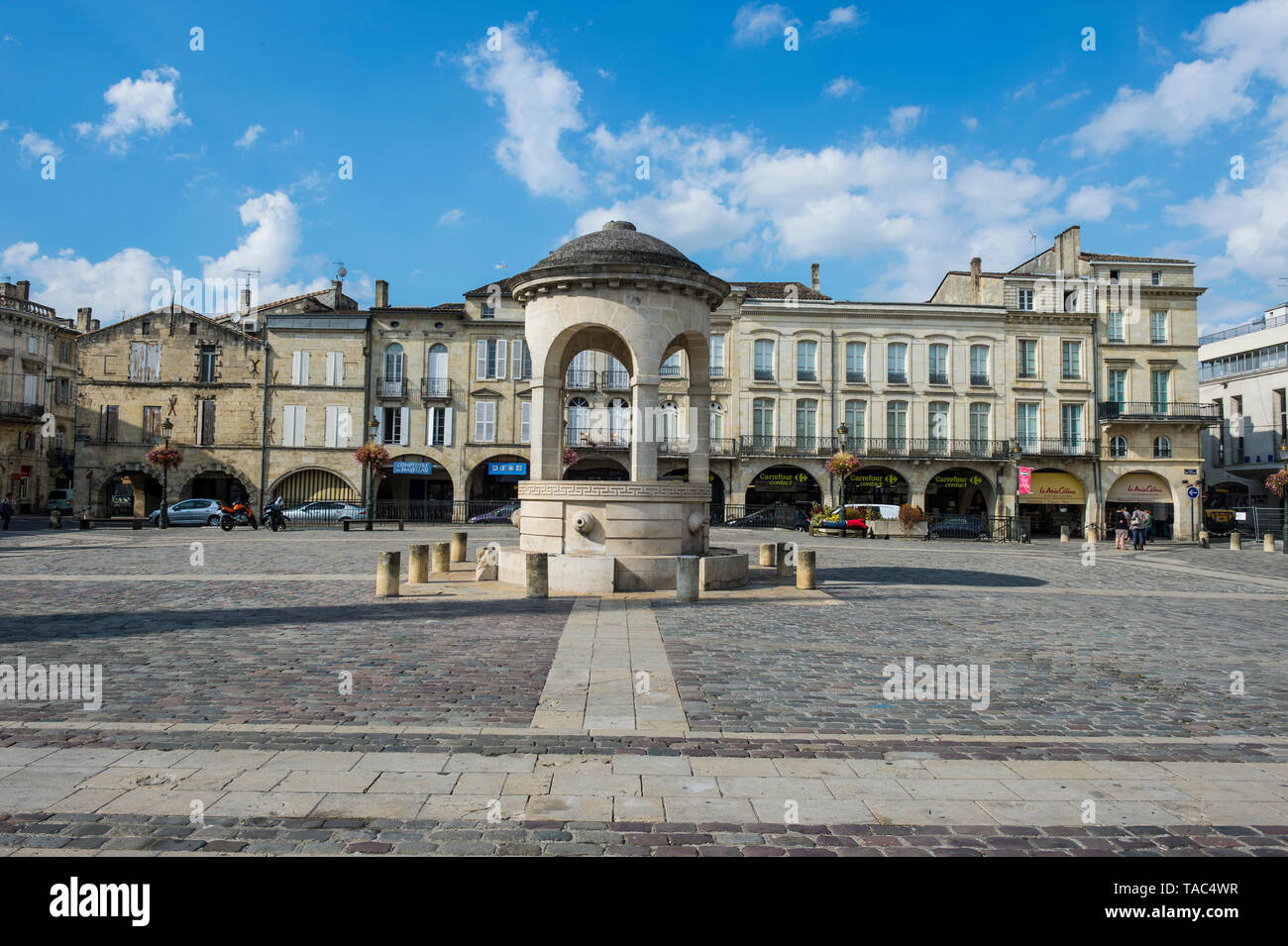 France, Libourne, main square, the Place Abel Surchamp Stock Photo