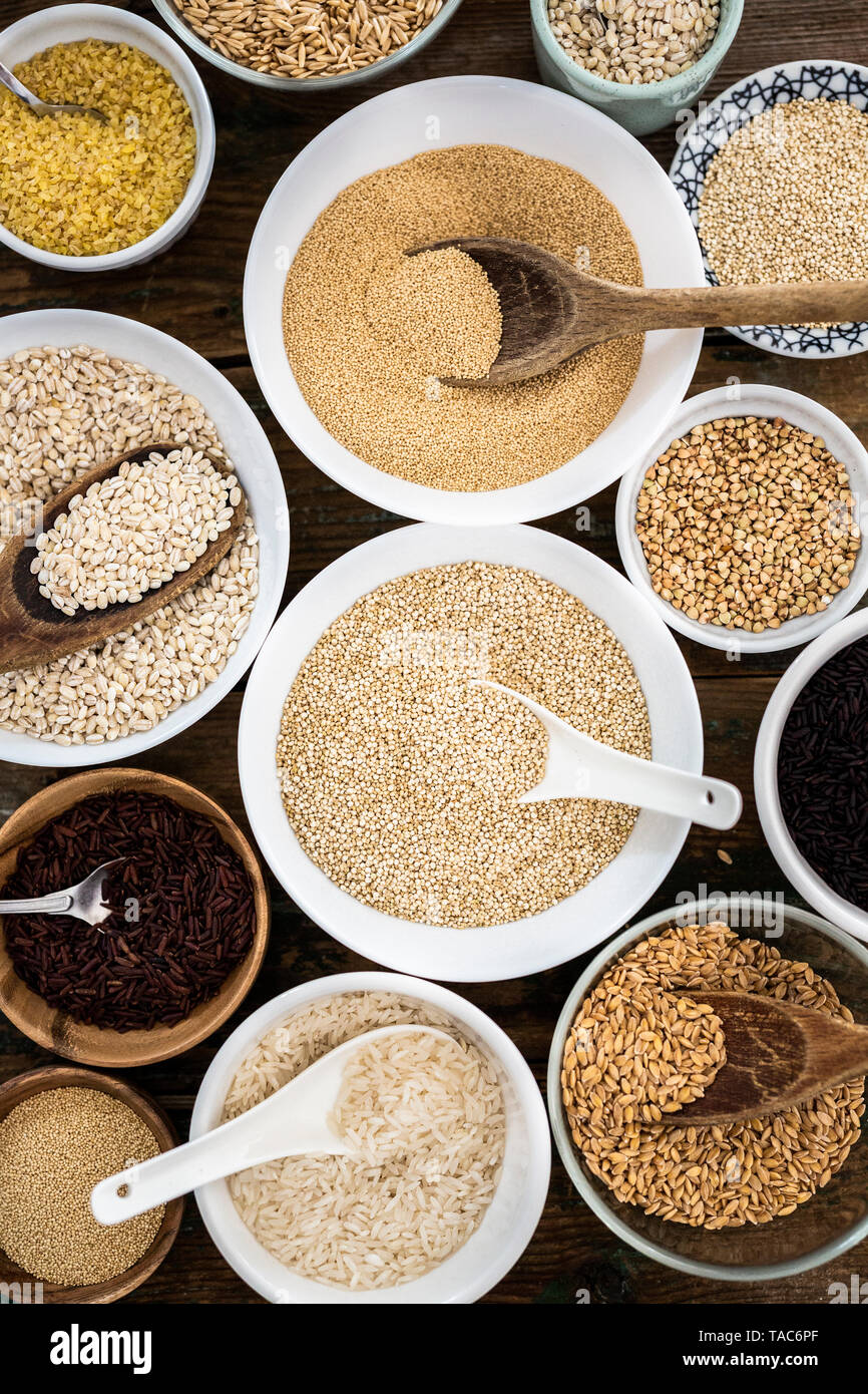 Cereal mix red rice, black rice, barley, amaranth, quinoa, rice