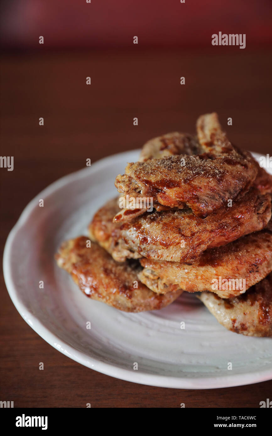 Japanese fried chicken , Traditional Nagoya fried chicken japanese food