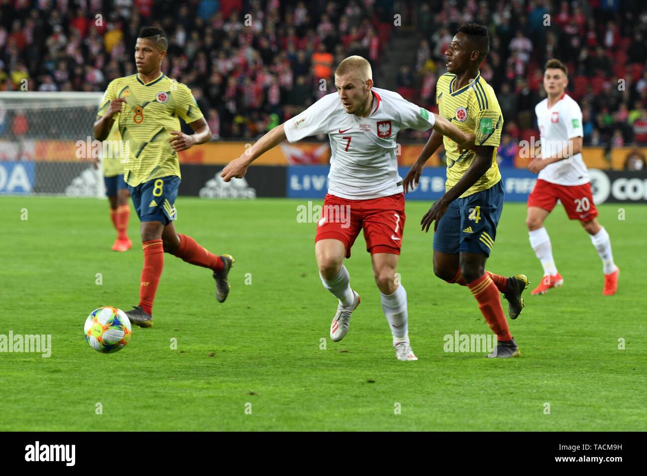 19 Fifa U World Cup Poland Vs Columbia On May 23 19 In Lodz Poland Tomasz Makowski Anderson Arroya Stock Photo Alamy