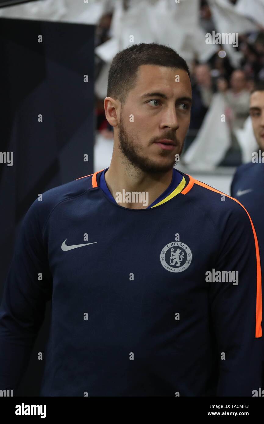 Eden Hazard of FC Chelsea during the UEFA Europa League, semi-finals, 1st  leg football match between Eintracht Frankfurt and Chelsea FC on May 2,  2019 at Commerzbank Arena in Frankfurt, Germany -