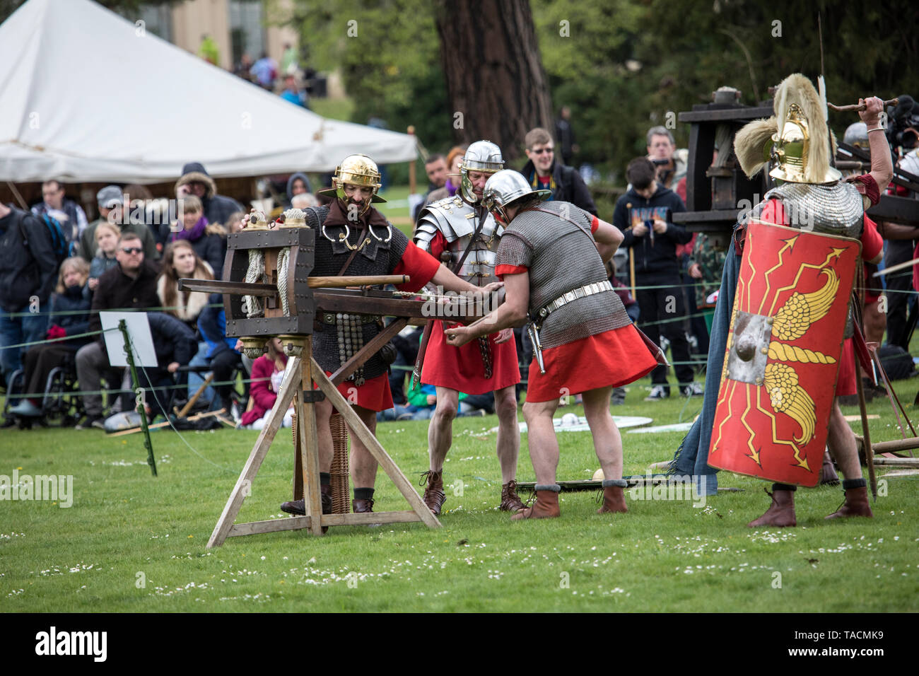 Ermine Street Guard show Imperial Roman Army at Wrest Park, England