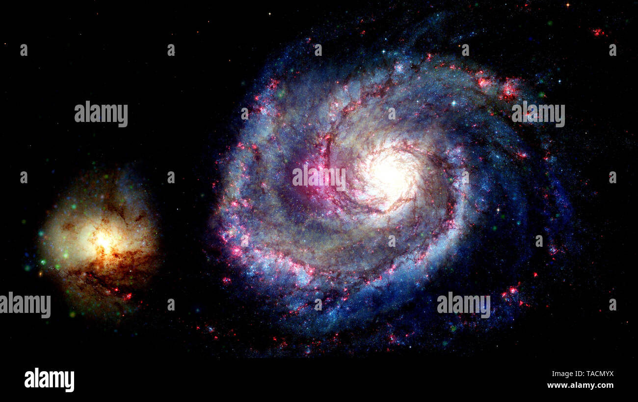 Billions of galaxies in the universe. Abstract space background. Elements of this image furnished by NASA Stock Photo
