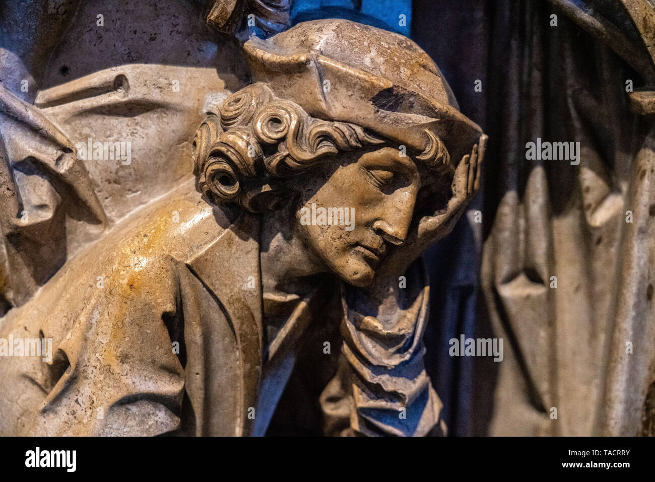 Inside the cathedral of Bamberg in Bavaria, Germany Stock Photo