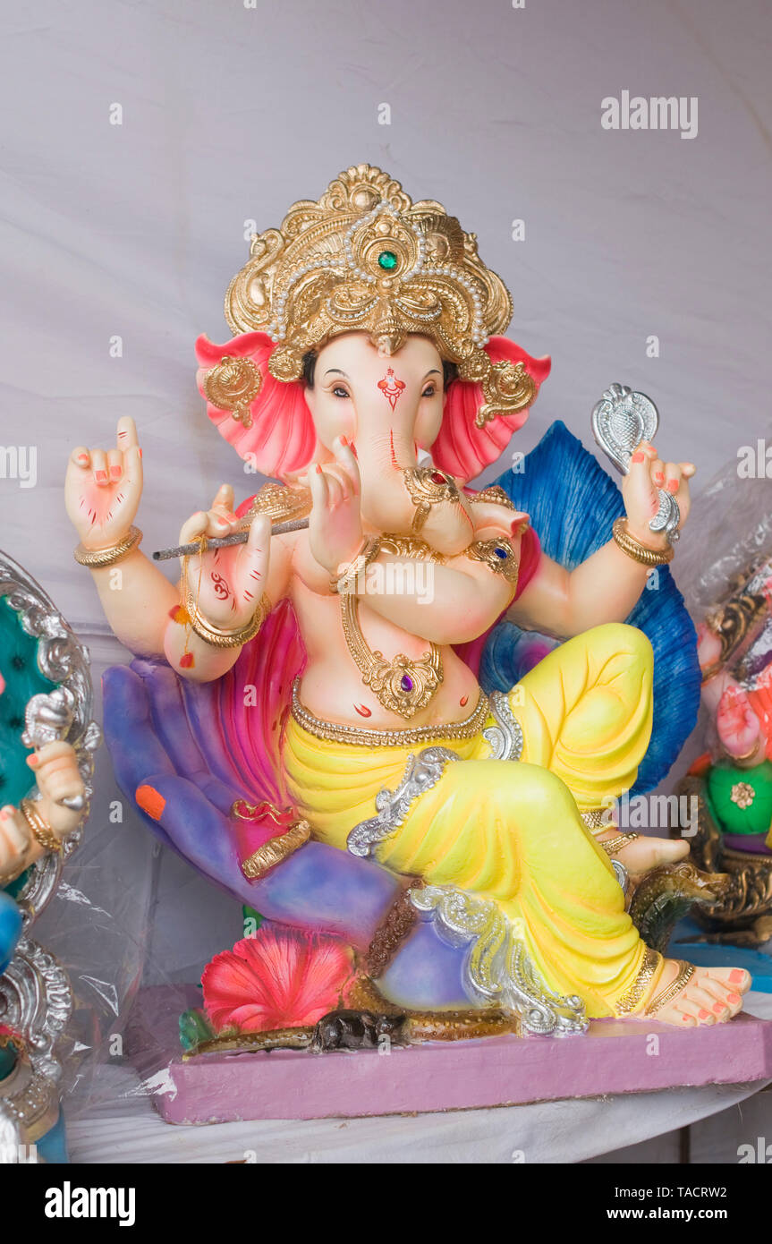 idol of lord Ganesha, Pune, Maharashtra, India, Asia Stock Photo - Alamy