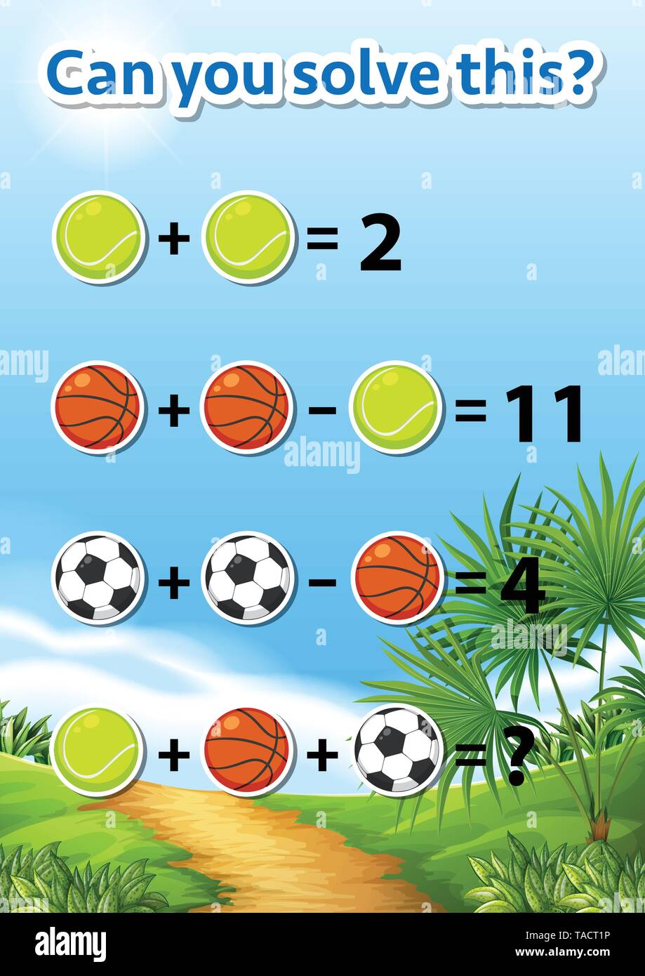 Can you solve this illustration Stock Vector Image & Art - Alamy