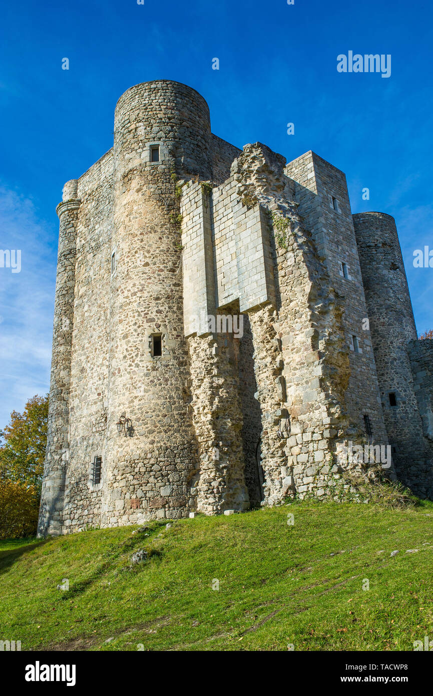 The Chateau de MontaigutleBlanc in the Gartempe Valley, in the Creuse