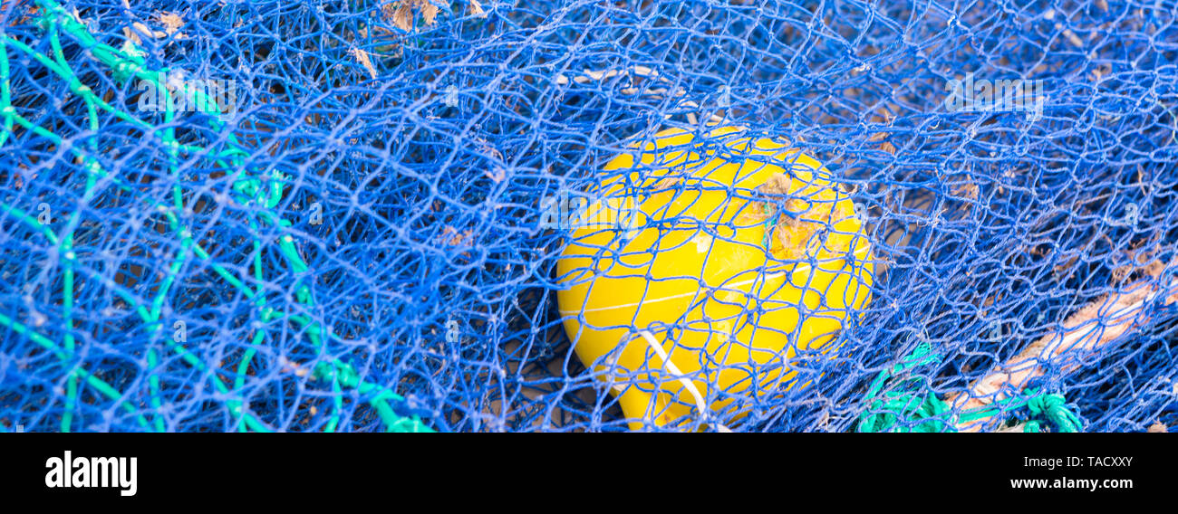 Industrial Fishing Equipment and Fishing Lines lying on