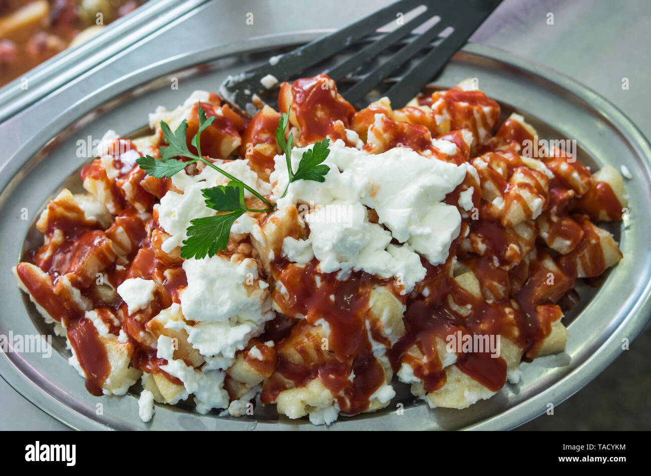 Patatas Bravas With Garlic White Oil And Hot Sauce Call Brave