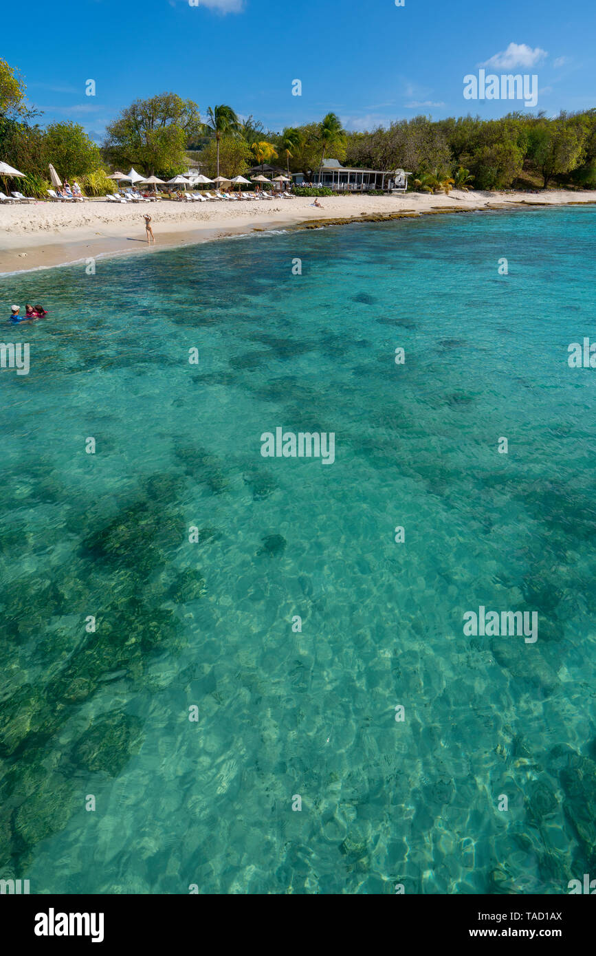 Cotton House Resort and Beach and Gardens on Mustique Island. Includes