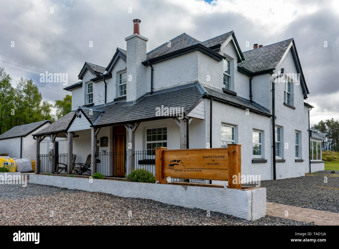 Moor of Rannoch Restaurant & Rooms, Rannoch Station, Perthshire, Scotland Stock Photo