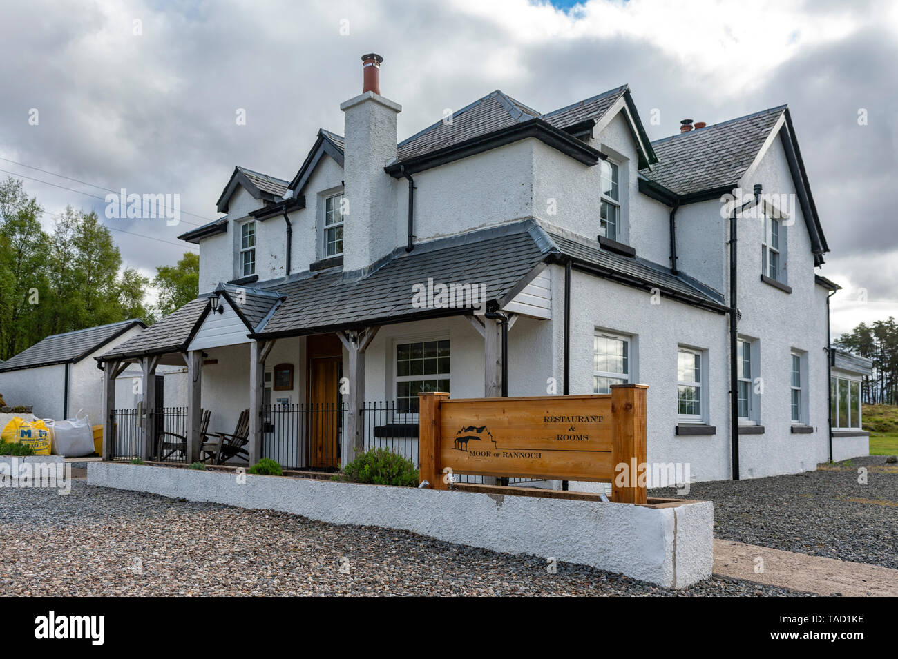 Moor of Rannoch Restaurant & Rooms, Rannoch Station, Perthshire, Scotland Stock Photo