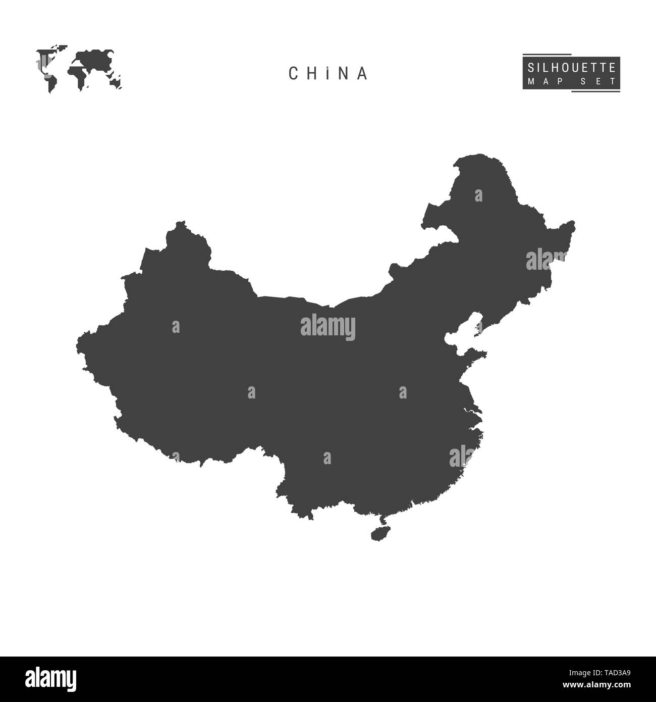 China Map Black and White Stock Photos &amp; Images - Alamy