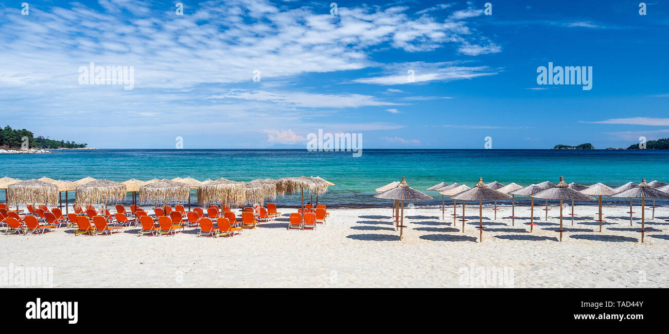 Amazing Golden Beach on Thassos, Aegean Sea, Greece Stock Photo Alamy