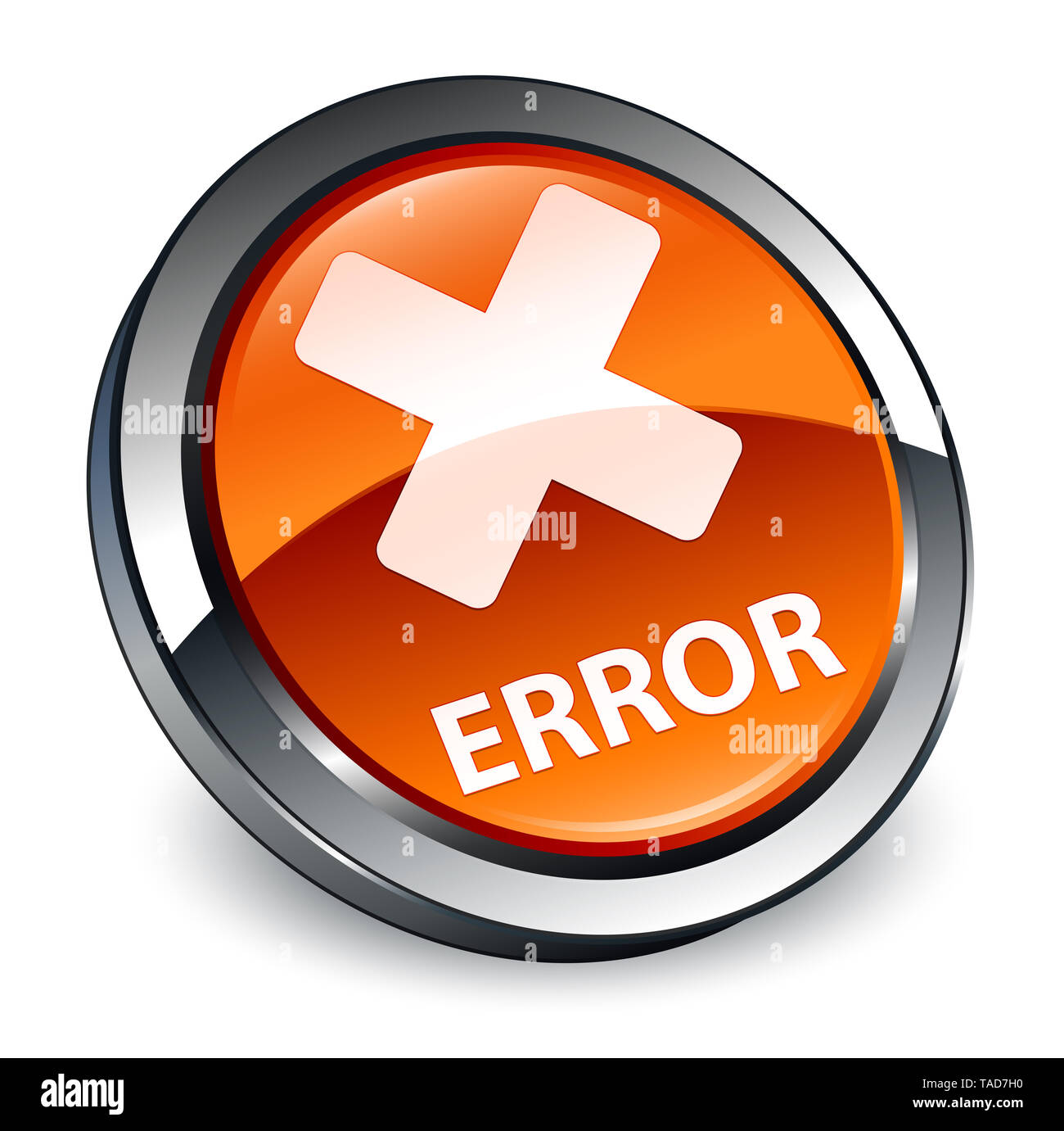 Error (cancel icon) isolated on 3d brown round button abstract illustration  Stock Photo - Alamy, image size:1300x1381
