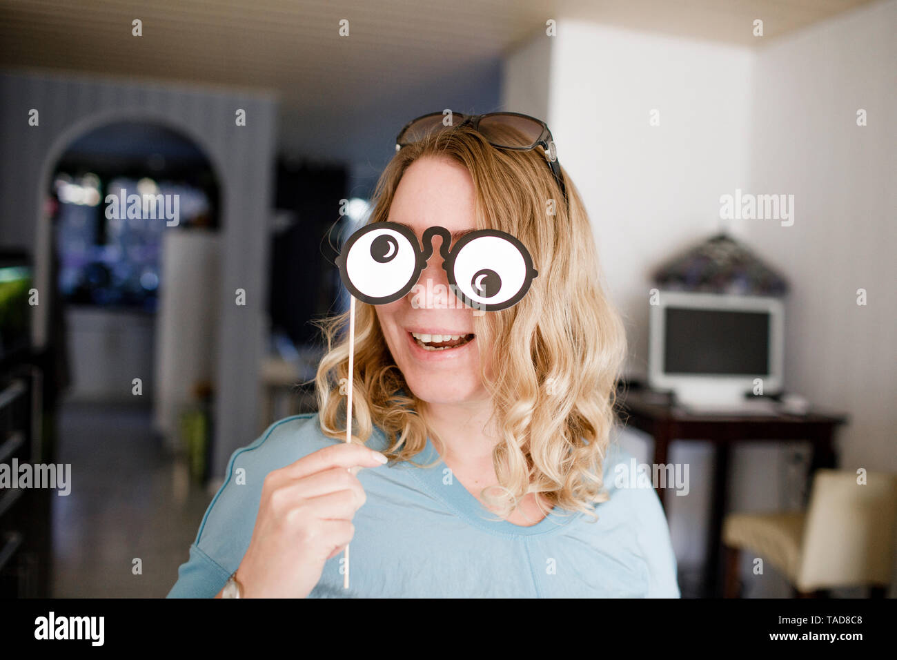 Funny eyes woman hi-res stock photography and images - Alamy