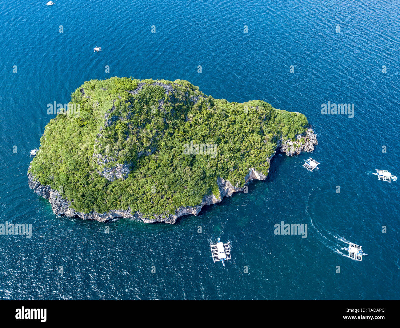 Gato Island, North East of Cebu, Philippines Stock Photo