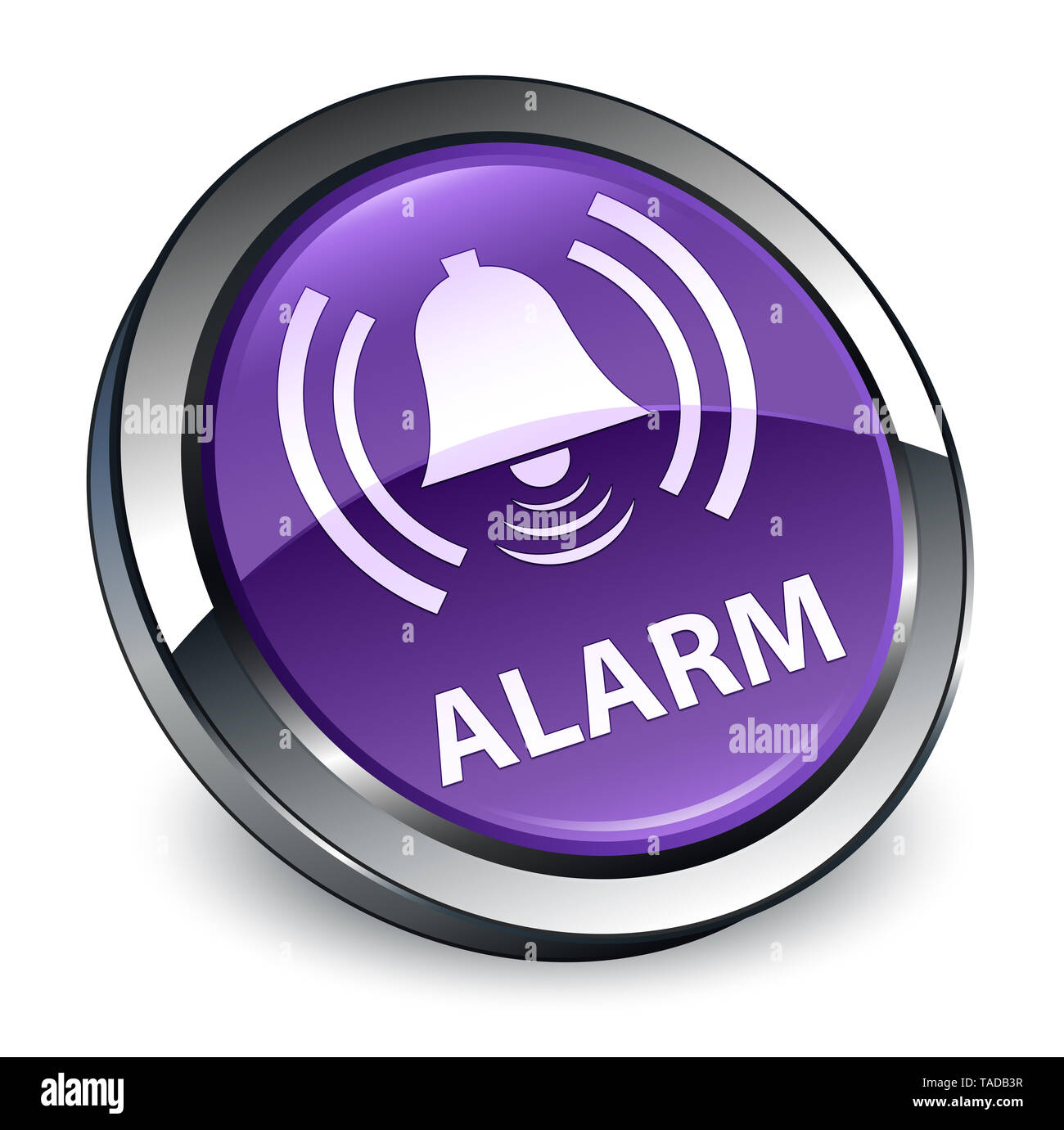 Alarm bell icon symbol 3d hi-res stock photography and images - Alamy