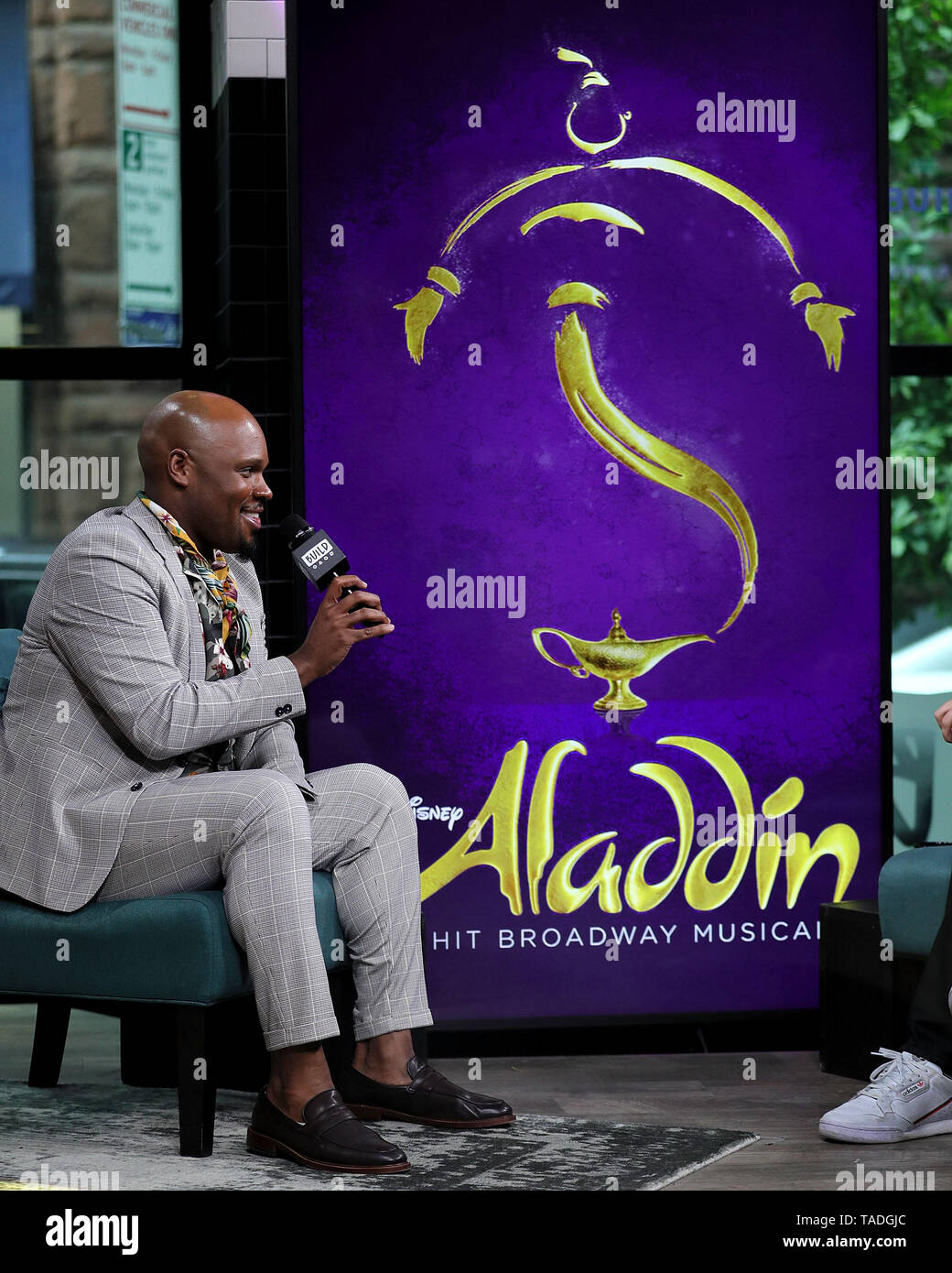 New York, USA. 23 May, 2019. Michael James Scott at the BUILD Series ...