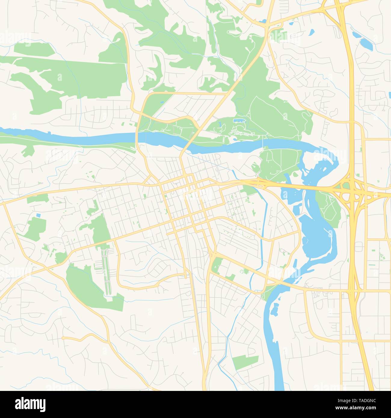 Street Map Of Redding California Empty Vector Map Of Redding, California, Usa, Printable Road Map Created In  Classic Web Colors For Infographic Backgrounds Stock Vector Image & Art -  Alamy