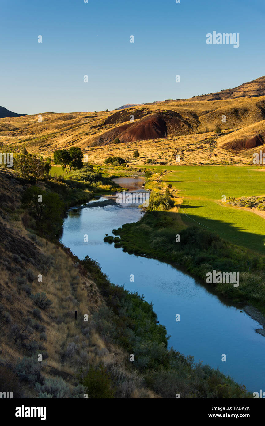 USA, Oregon, John Day Fossil Beds National Monument, John Day River Stock Photo