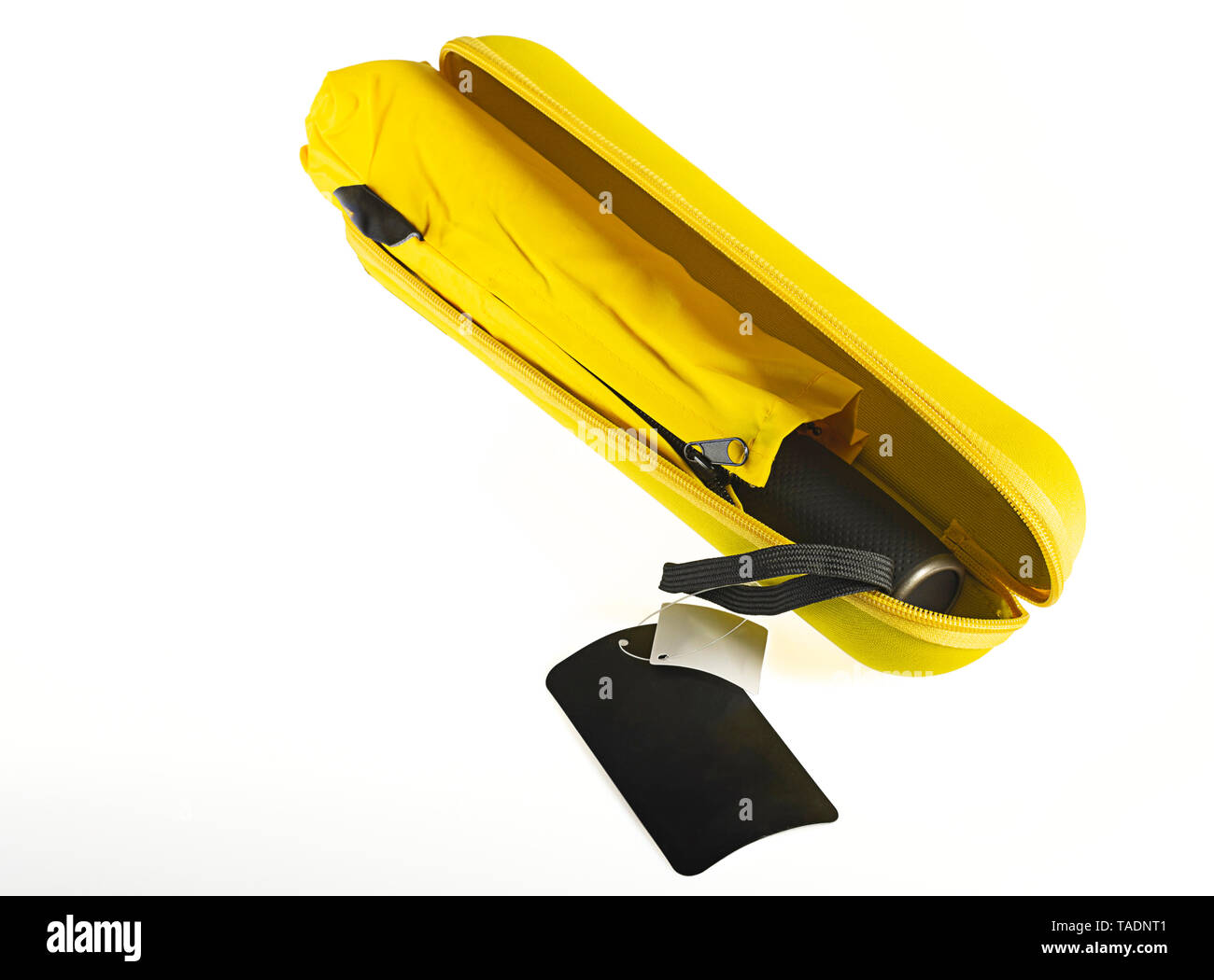 Compact waterproof umbrella with sleeve in hard case Stock Photo Alamy