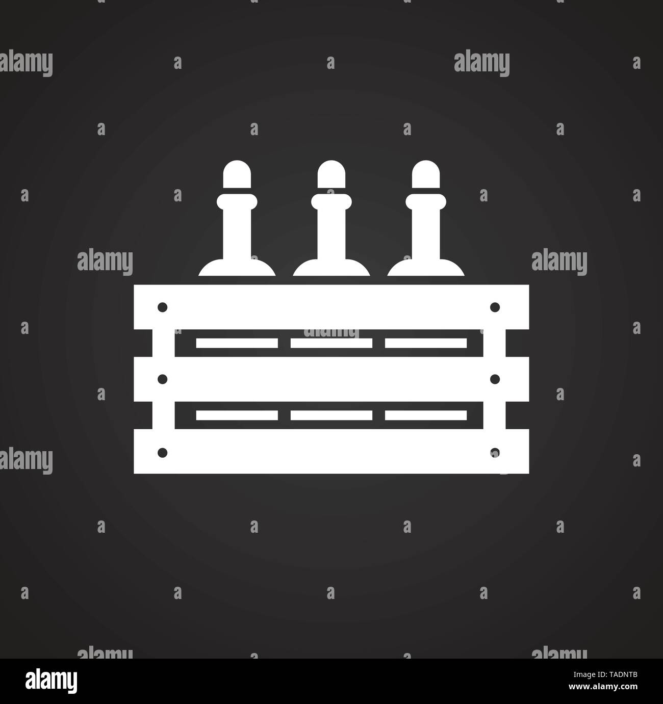 Wine related icon on background for graphic and web design. Simple ...