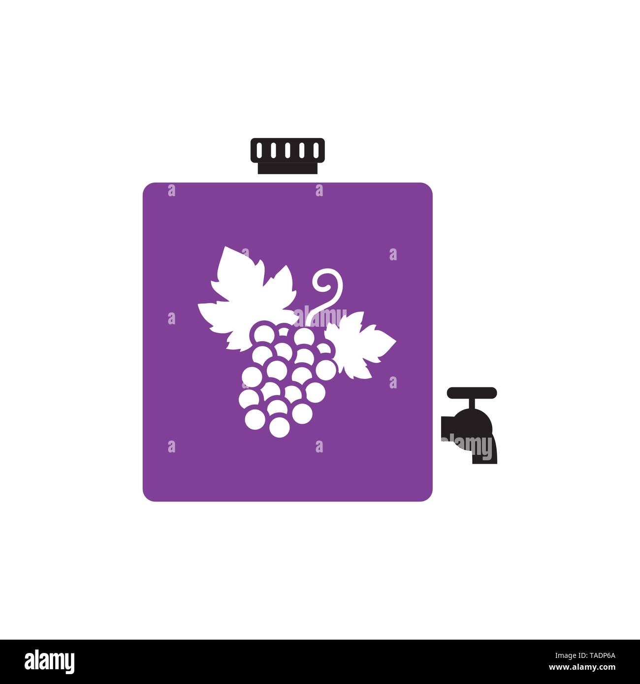 Wine related icon on background for graphic and web design. Simple ...