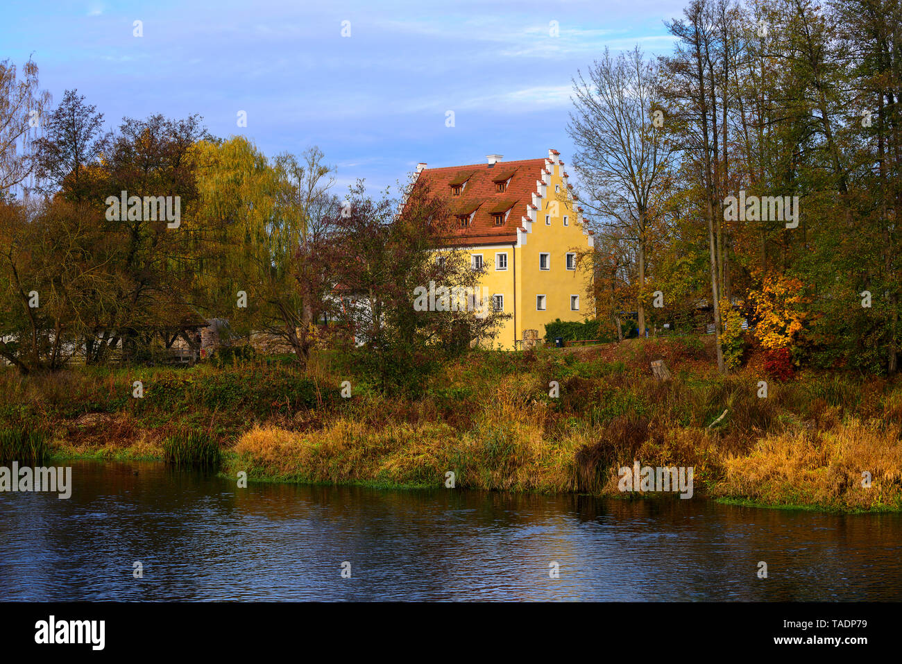 Germany, Bavaria, Roding, Angermuehle near Regen river Stock Photo