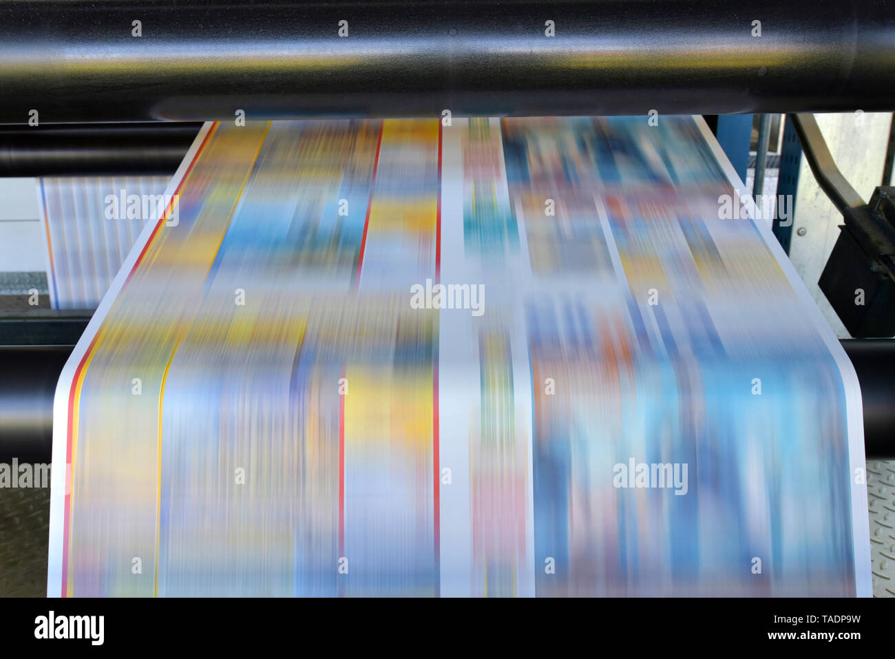 Printing machine in a printing shop Stock Photo Alamy