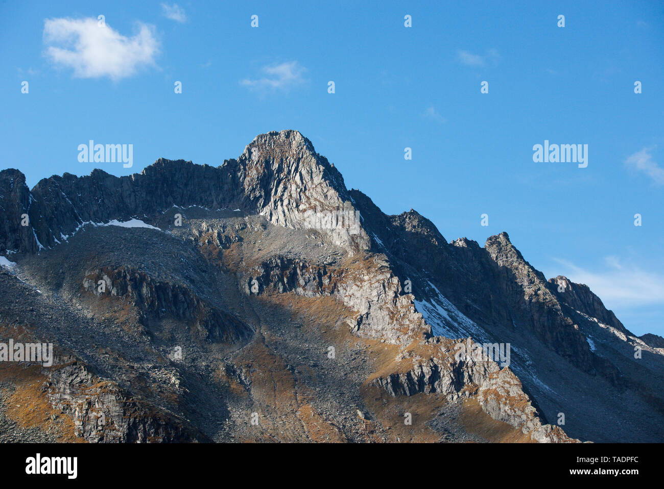 Austria, Salzburg State, High Tauern National Park, Zillertal Alps, mountainscape Stock Photo