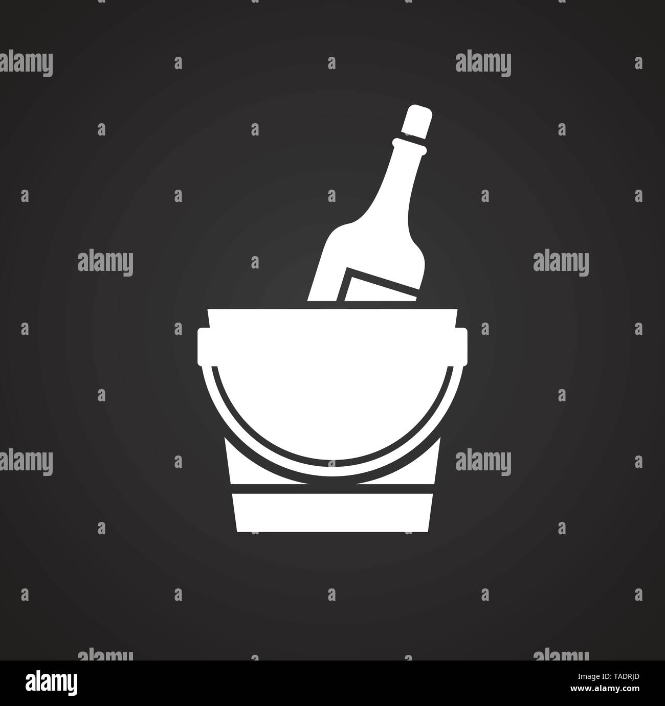 Wine related icon on background for graphic and web design. Simple ...