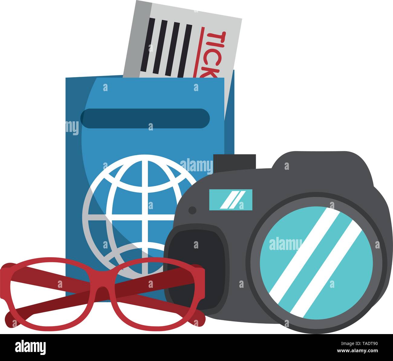 Travel and vacations symbols vector illustration Stock Vector Image ...