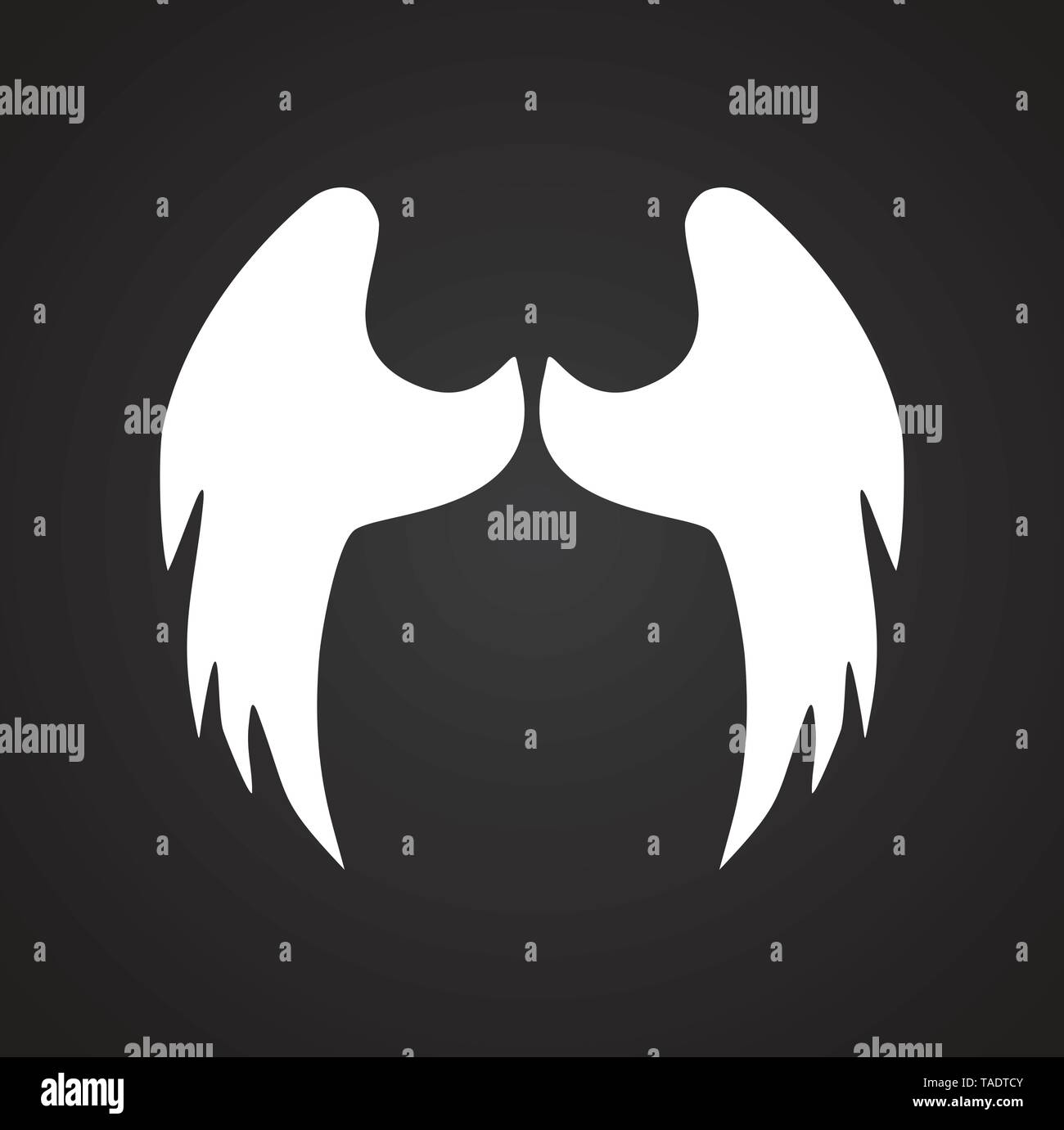 Wing icon on white background for graphic and web design. Simple vector ...