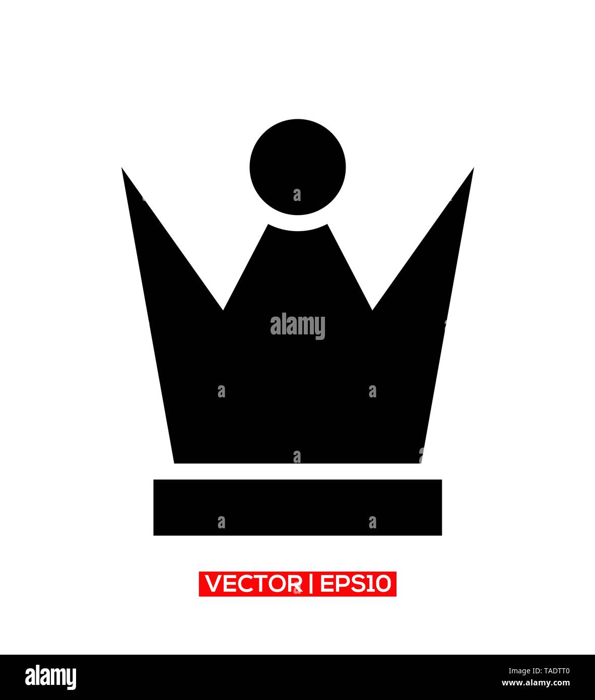 king crown icon vector logo or illustration Stock Photo - Alamy