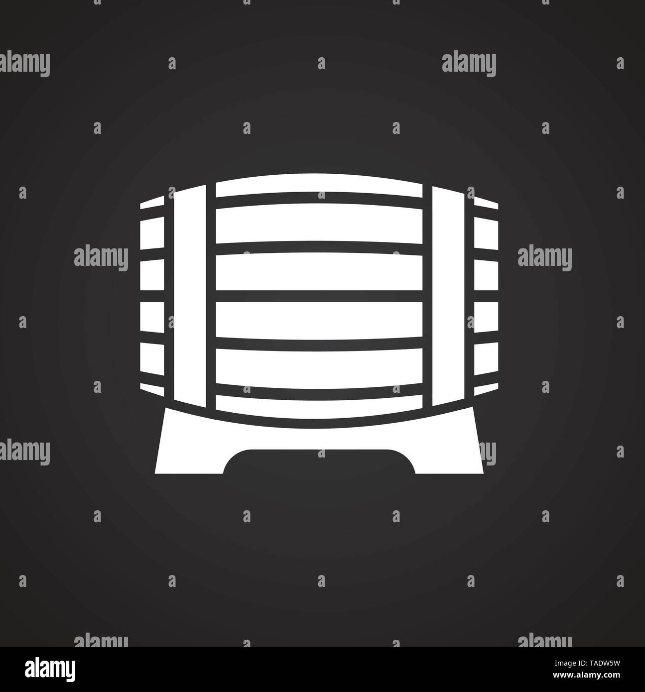 Wine related icon on background for graphic and web design. Simple ...