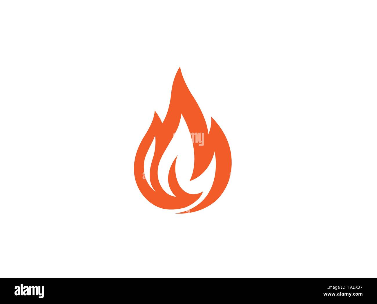 Creative Fire Flame Logo Symbol Vector Illustration Stock Vector Image ...