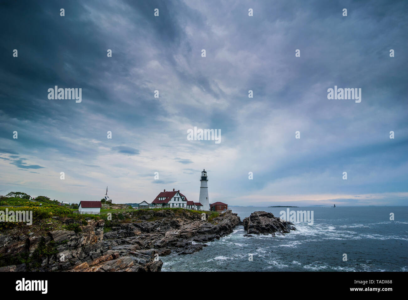 USA, Maine, Cape Elizabeth, Portland Head Light Stock Photo
