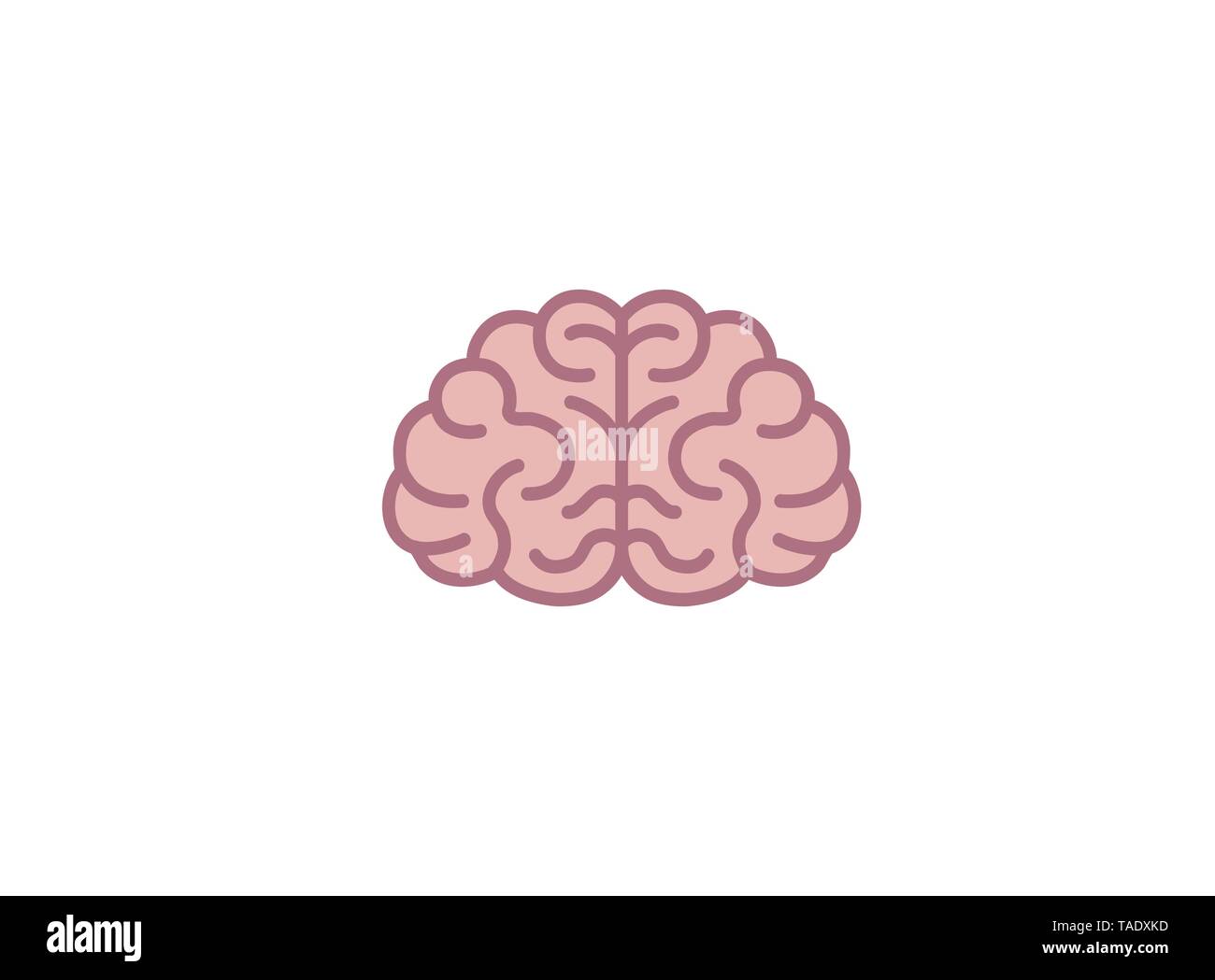 Creative Abstract Brain Logo Vector Design Illustration Stock Vector