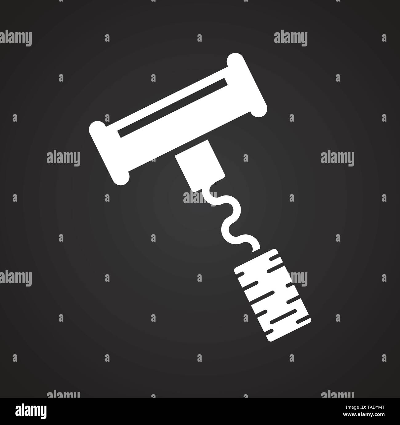 Wine related icon on background for graphic and web design. Simple ...