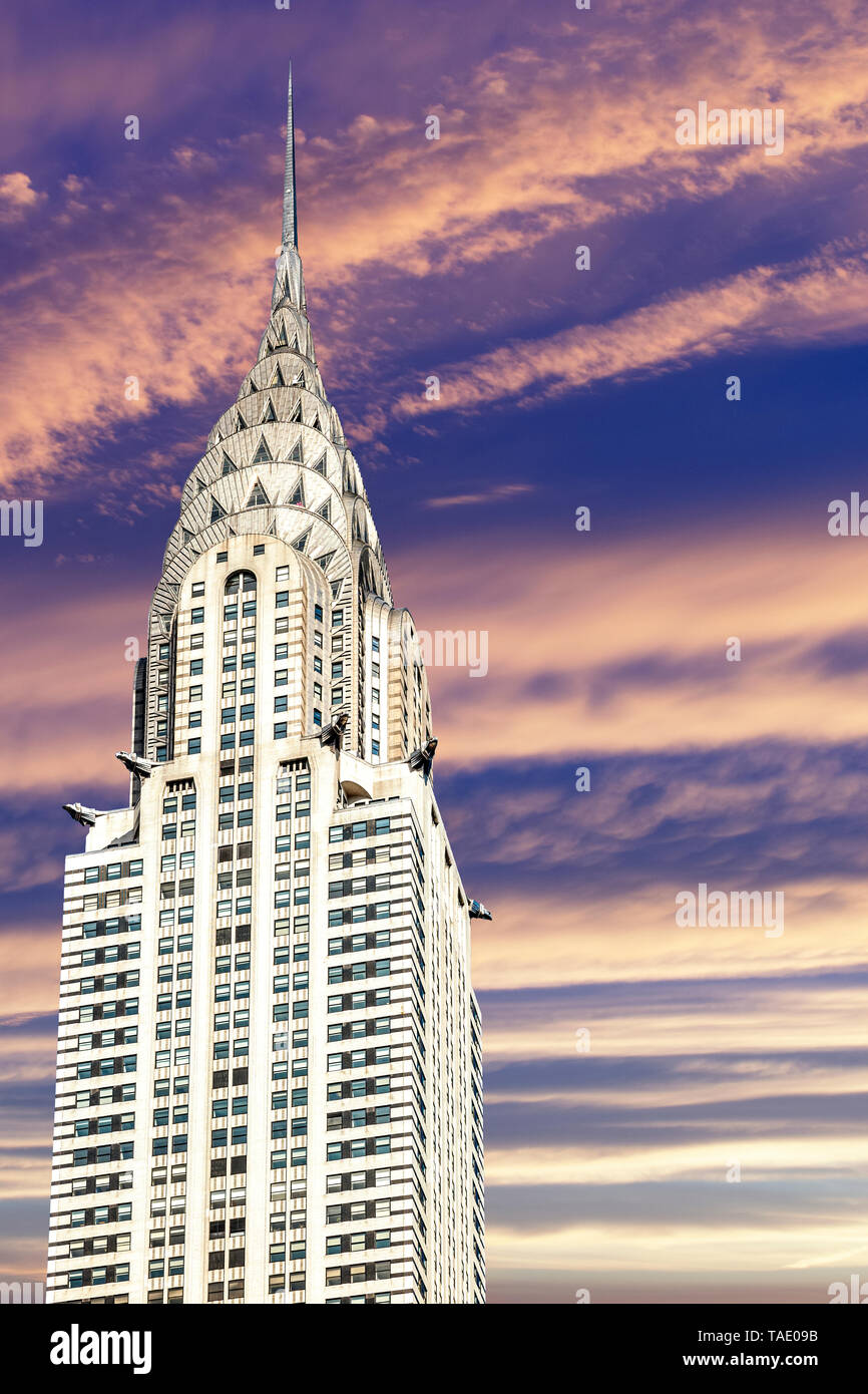 USA, New York City, Chrysler Building Stock Photo