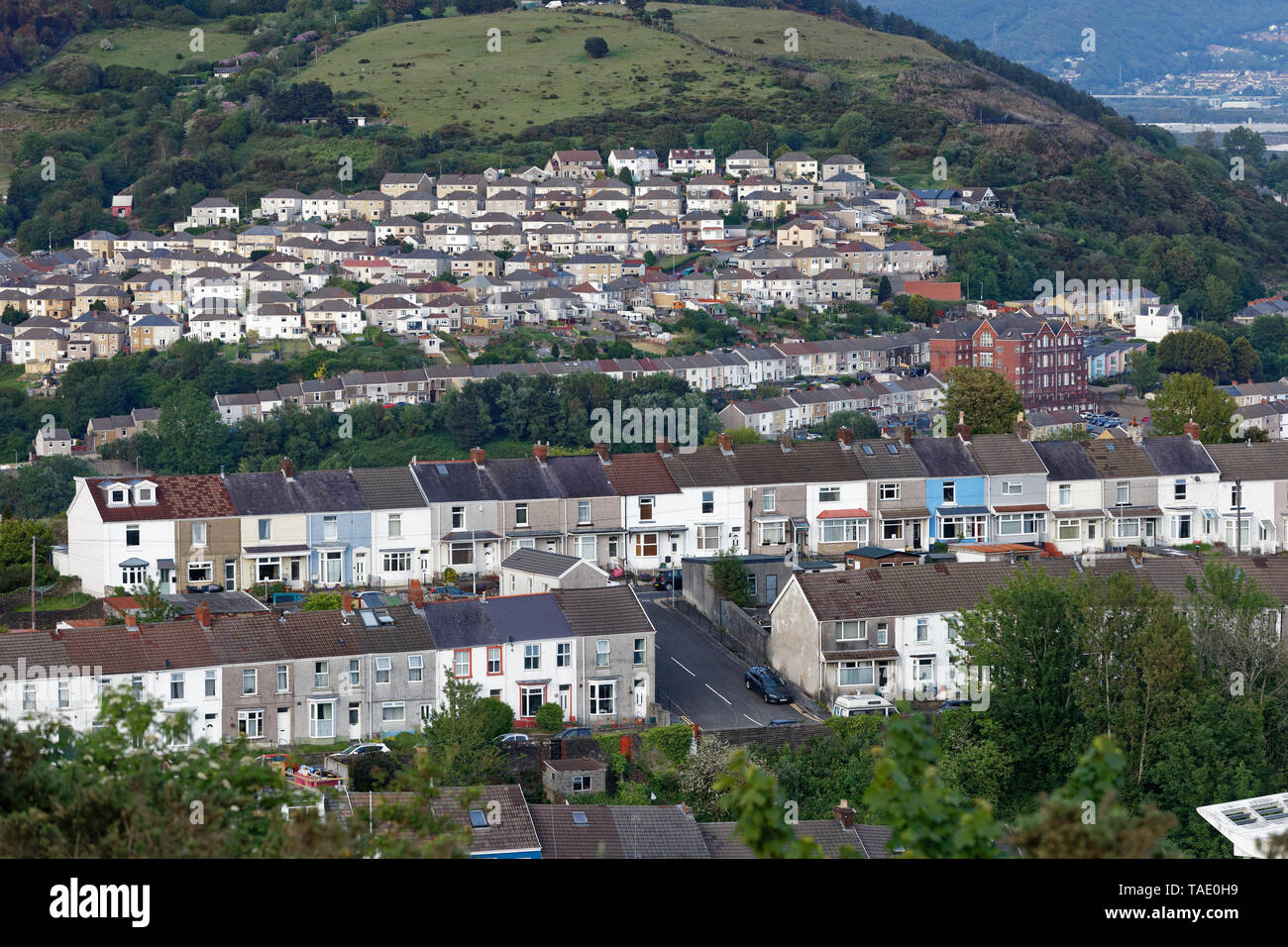 Pictured: Mount Pleasant area and Saint Thomas in the background. Wednesday 22 May 2019 Re: General view of Swansea, Wales, UK Stock Photo