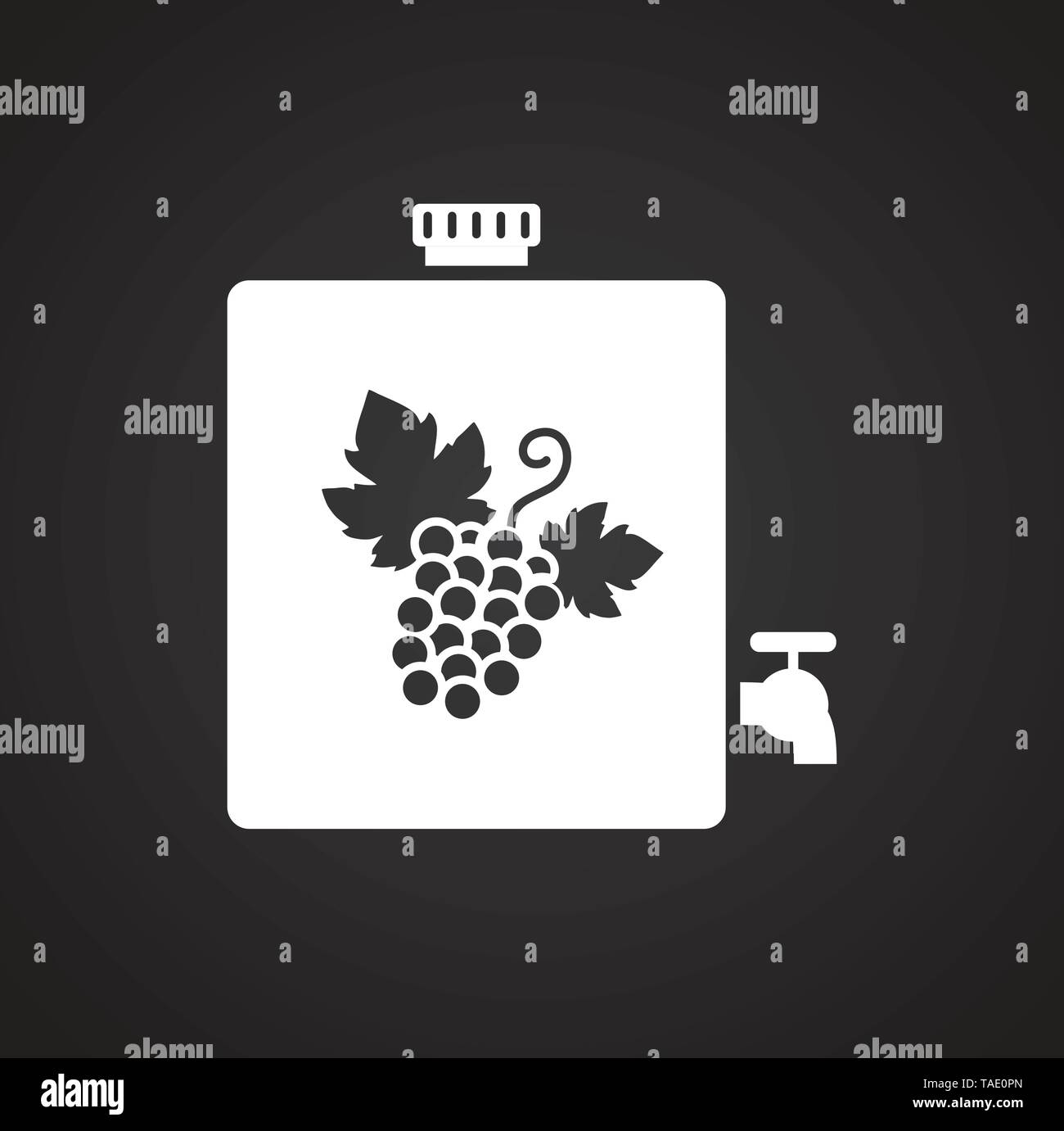 Wine related icon on background for graphic and web design. Simple ...