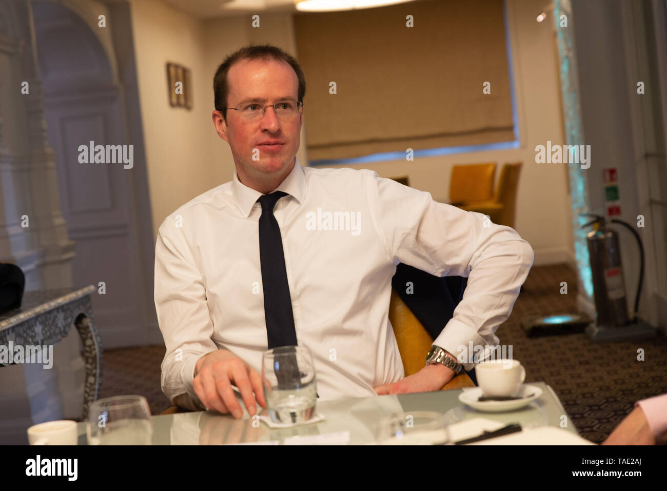 Matthew Elliott is a British political strategist and lobbyist involved - with . Dominic Cummings - in the Brexit campaign. Stock Photo