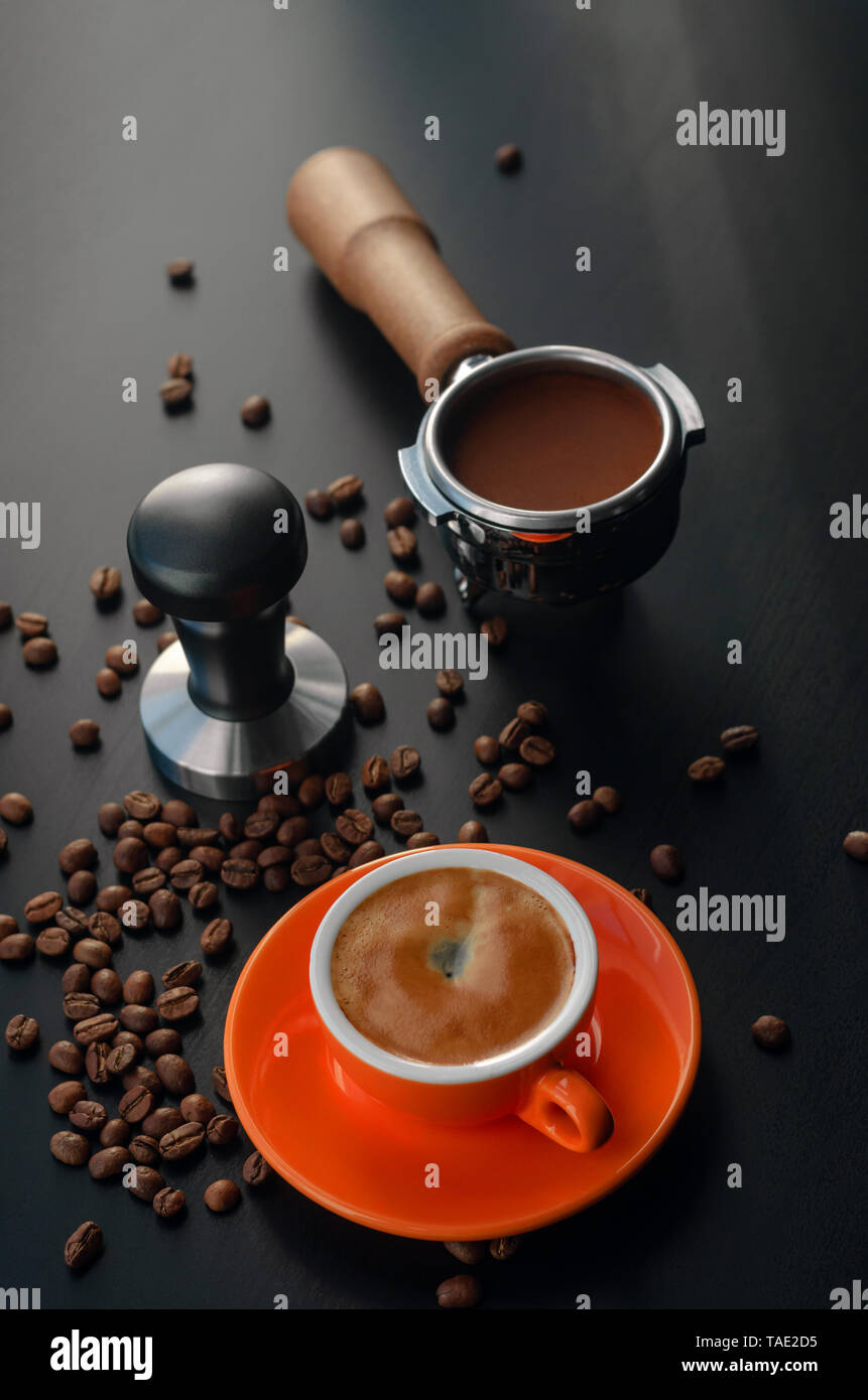 Coffee Making Accessories And Tools Such As Tamper And Espresso Stock Photo  - Download Image Now - iStock