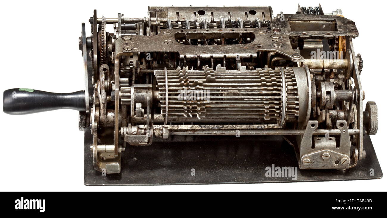 An encryption device SG-41, model 'Z', for the German Wehrmacht - the successor of the legendary 'Enigma' encryption devices The encryption device 41 was developed by Wanderer in Chemnitz on behalf of the Heereswaffenamt (tr. German Army Weapons Agency) 'OKH/Wa Prüf 7/IV'. It was designed to 20th century, Editorial-Use-Only Stock Photo