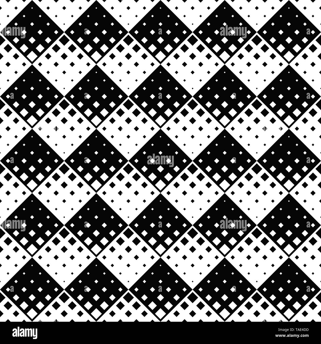 Black and white seamless square pattern background Stock Vector Image ...