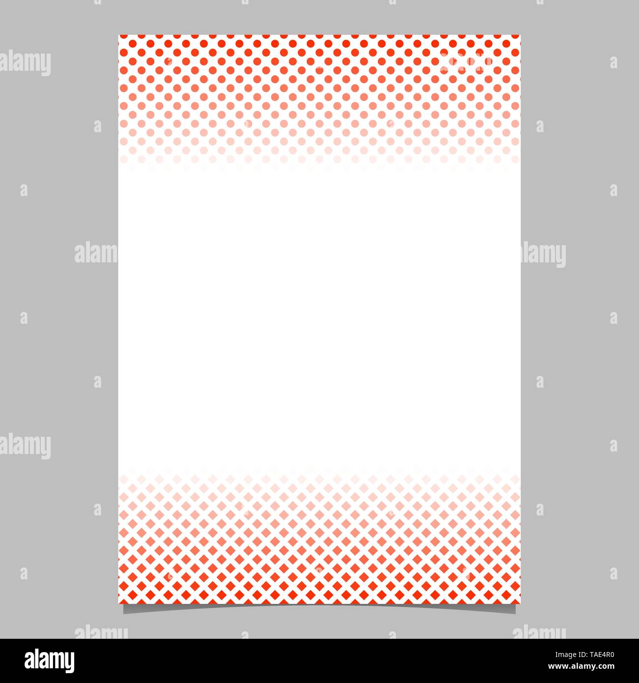 Abstractal halftone pattern brochure template - vector page illustration Stock Vector