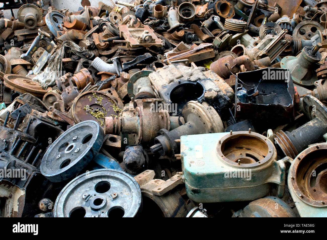Iron and steel waste products Stock Photo Alamy